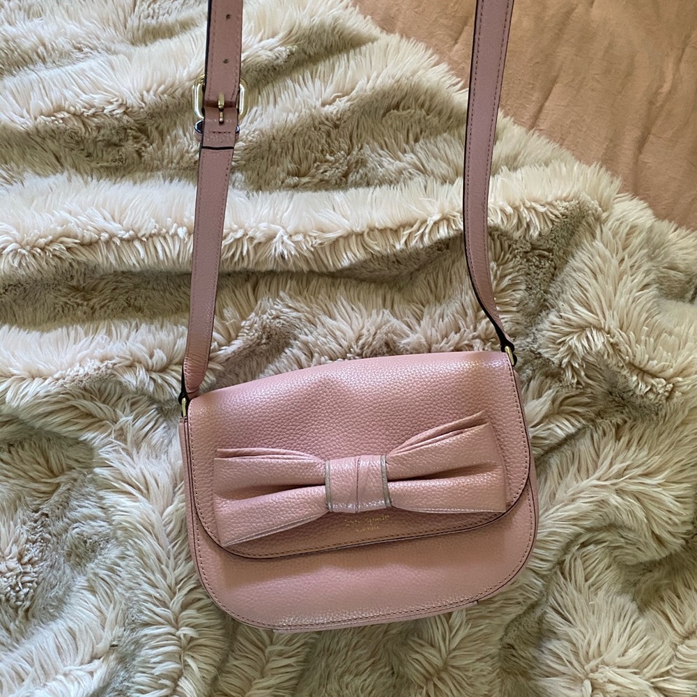 Pink Kate Spade Bow Cross Body